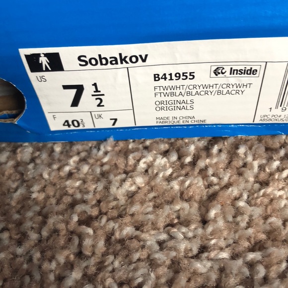 Adidas Sobakov White Shoes - Picture 4 of 8